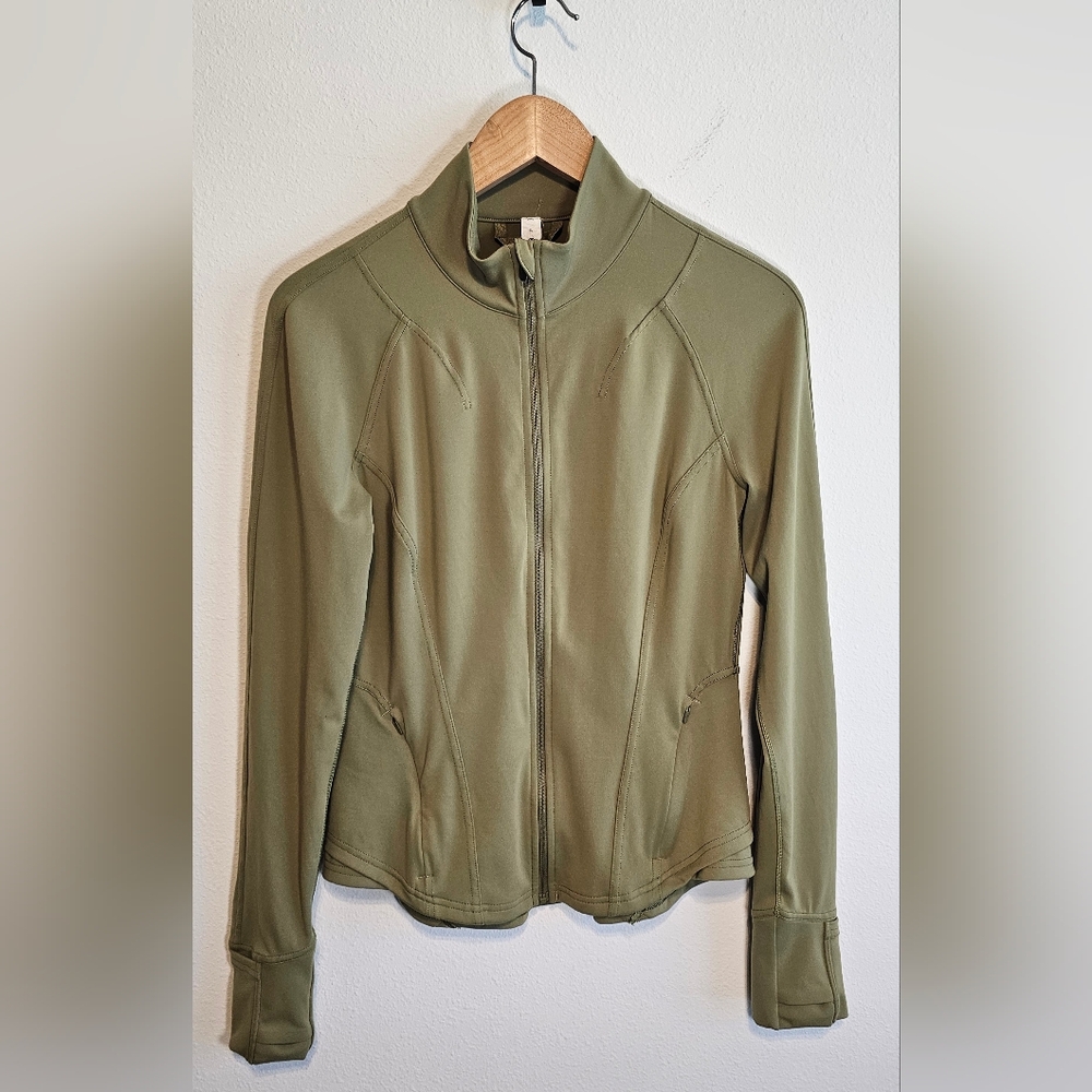 Lululemon InStill Jacket in Bronze Green size 8